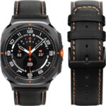 Samsung Watch 8 Leather Strap – Slim & Durable Leather Replacement Band, Compatible with Galaxy Watch 8 (2025) and All Previous Samsung Smartwatch Models