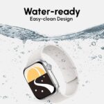 Magnetic Silicone Band for Apple Watch – No-Buckle Strap with Strong Magnetic Closure, Soft Breathable Replacement Wristband Compatible with iWatch Series 9/8/7/SE/6/5/4/3/2/1 & Ultra 2/Ultra