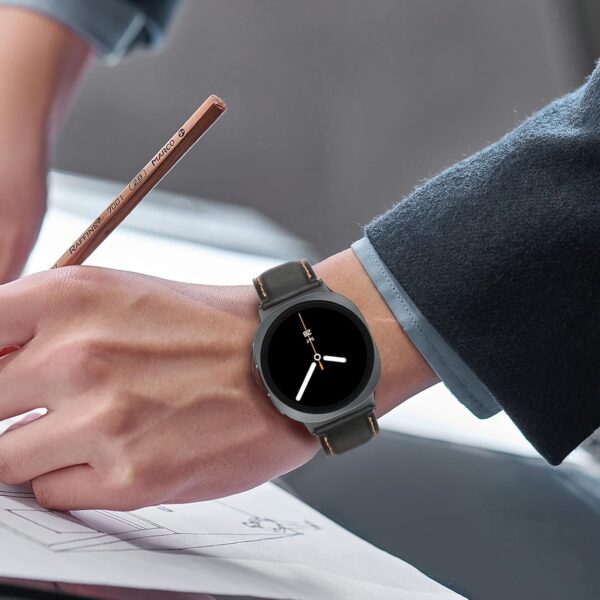 Samsung Watch 8 Leather Strap – Slim & Durable Leather Replacement Band, Compatible with Galaxy Watch 8 (2025) and All Previous Samsung Smartwatch Models