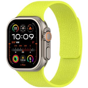Magnetic Silicone Band for Apple Watch – No-Buckle Strap with Strong Magnetic Closure, Soft Breathable Replacement Wristband Compatible with iWatch Series 9/8/7/SE/6/5/4/3/2/1 & Ultra 2/Ultra