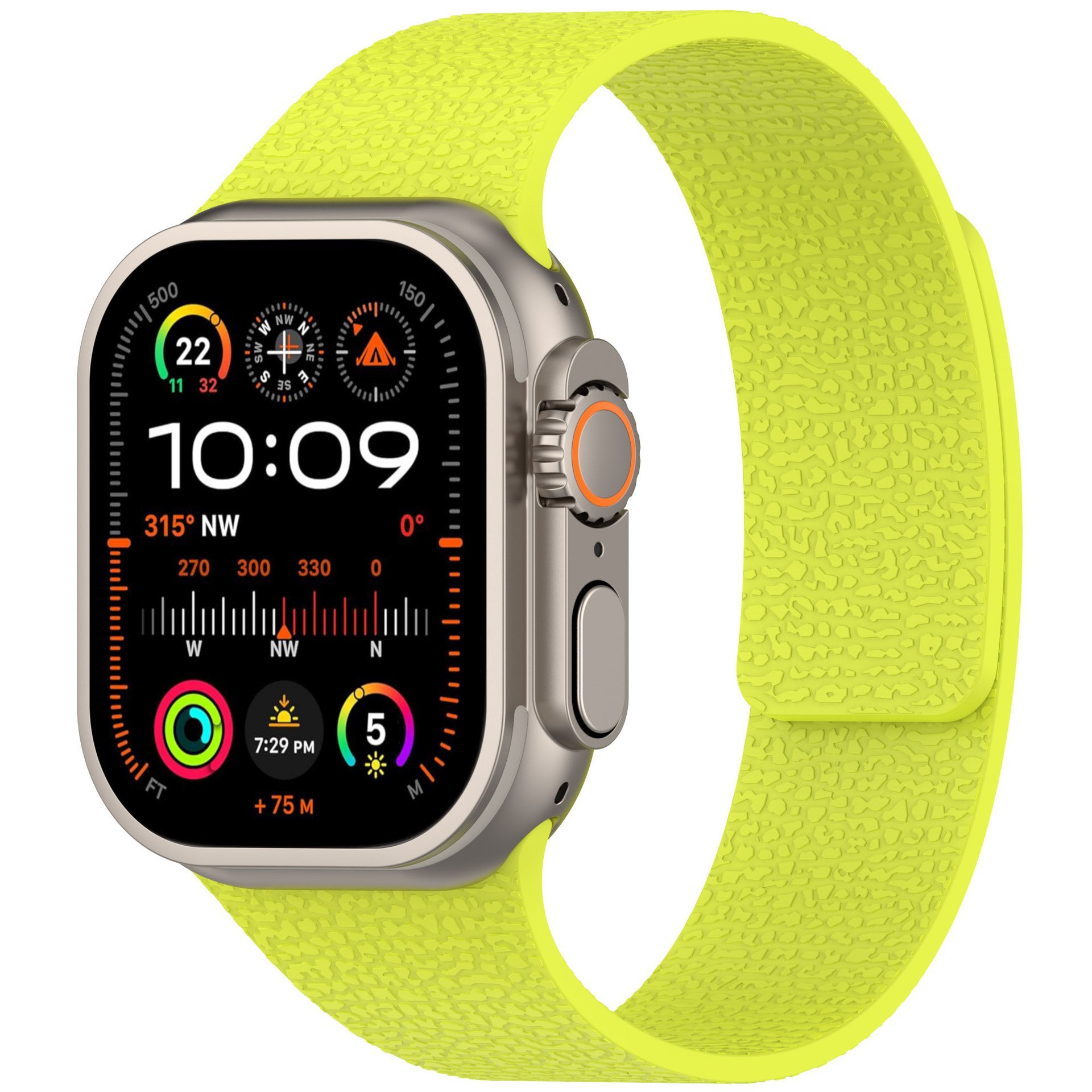 Magnetic Silicone Band for Apple Watch – No-Buckle Strap with Strong Magnetic Closure, Soft Breathable Replacement Wristband Compatible with iWatch Series 9/8/7/SE/6/5/4/3/2/1 & Ultra 2/Ultra