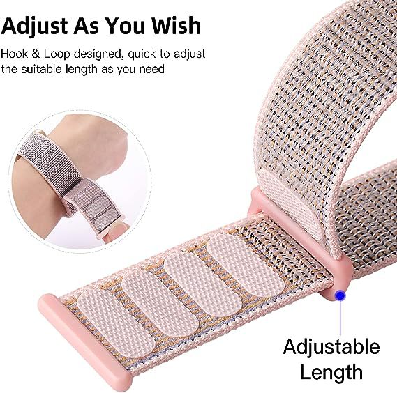 Nylon Sport Loop Band – Lightweight Breathable Velcro Strap, One-Size Woven Nylon with Secure Hook and Loop Design for Running, Gym & Daily Wear